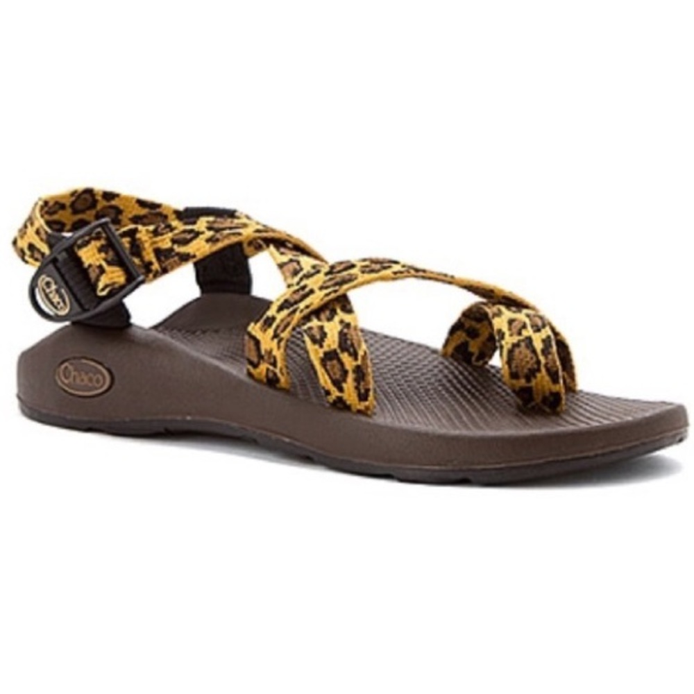 Cheetah print chacos